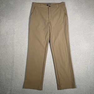 VRST Pants Mens 32x30 Brown Slim Commuter‎ Tech Casual Preppy Pockets Logo